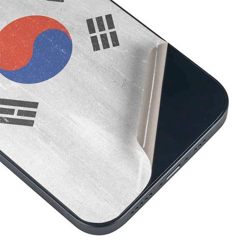 South Korean Flag Distressed iPhone 15 Plus Skin